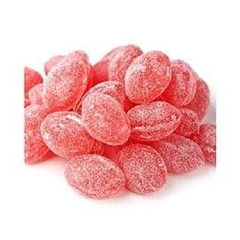 Sanded Raspberry Drops Old Fashioned Hard Candy 2 pounds Claey's Candies