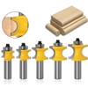 APLUS Half Rod Cutter, 5 Pieces Half Round Bearing Bullnose