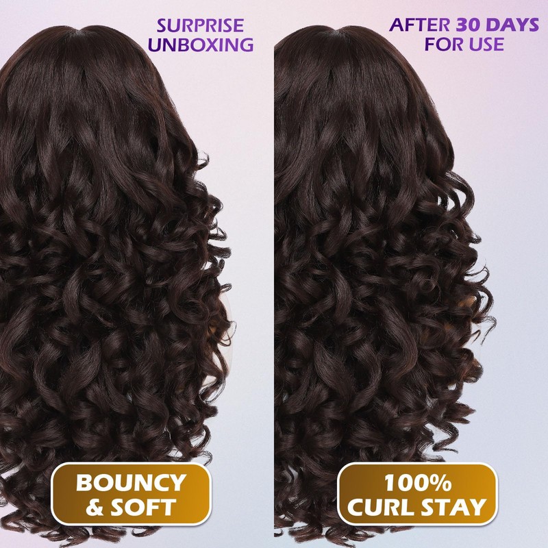 Felek Reddish Brown Lace Front Wig Synthetic 13x6 Auburn Loose