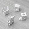 4-Pack Metal Blinds Brackets,1 Inch Left and Right Curtain Mounting