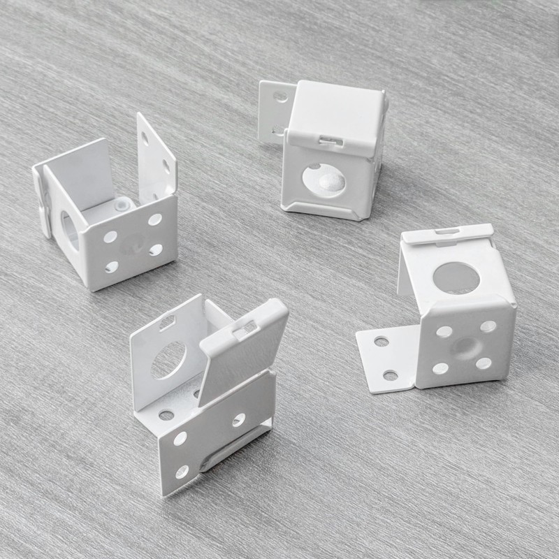 4-Pack Metal Blinds Brackets,1 Inch Left and Right Curtain Mounting