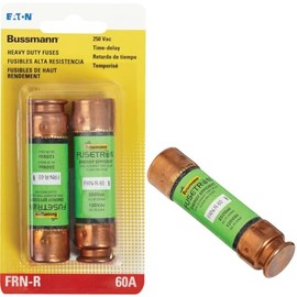 Bussmann Fusetron BP/FRN-R-60 Fusetron Dual Element Time-Delay Corriente Limitadora Clase RK5 Fusible, 250 V Carded UL Listed, paquete de 2