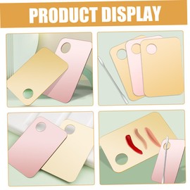 Beavorty 3sets One Makeup Palette Mixing Spatula Makeup Mixing Plate for Foundation Eyeshadow Essential Tools