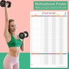 Weekly Dry Erase Fitness Calendar,24x36 Inch