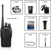 pxton 100 Mile Walkie Talkies Waterproof 4 Pack Two-Way Radios