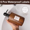 MIGAKU HOME Walnut Wood Soap Dispenser with Pump, Funnel &