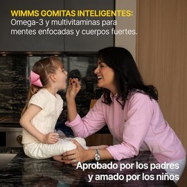Immunotec Wimms Gomitas: Omega-3 y Multivitaminas para Niños, Refuerza el Desarrollo Cerebral
