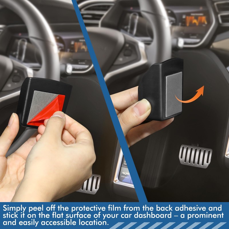 Faguan In-car key organizer and key card holder, mounted on