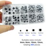 450Pcs Black Wiggle Googly Eyes with Self-Adhesive, 6mm 8mm 10mm