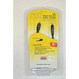 Promaster 6' FireWire Cable 4 Pin-4Pin (1394) High Speed Data Cable