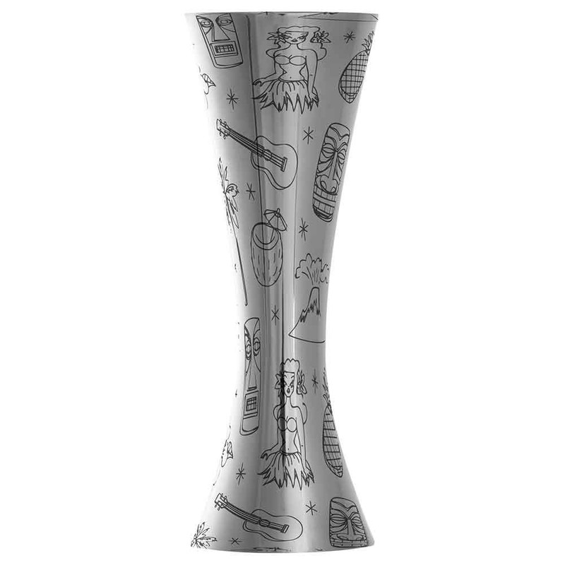 Urban Bar 5 Piece Cocktail Set with Tiki Decoration in