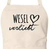 Huuraa Grillschürze Wesel verliebt Geschenk Natur Baumwolle Wesel Mitbringsel