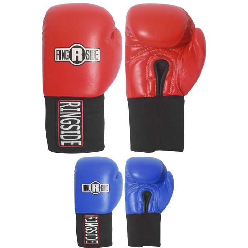 Ringside Competition-Like Safety Sparring Gloves Hook & Loop, Red 12
