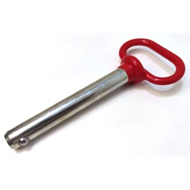 5/8" x 4" Red Handle Detent Pin,Head Towing Hitch Pin,Safety Coupler Locking Pin,Detent Pin