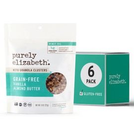 purely elizabeth. Purely Elizabeth, Vanilla Almond Butter, Keto Granola with MCT Oil, Grain-Free (6 Ct, 48oz Bulk)