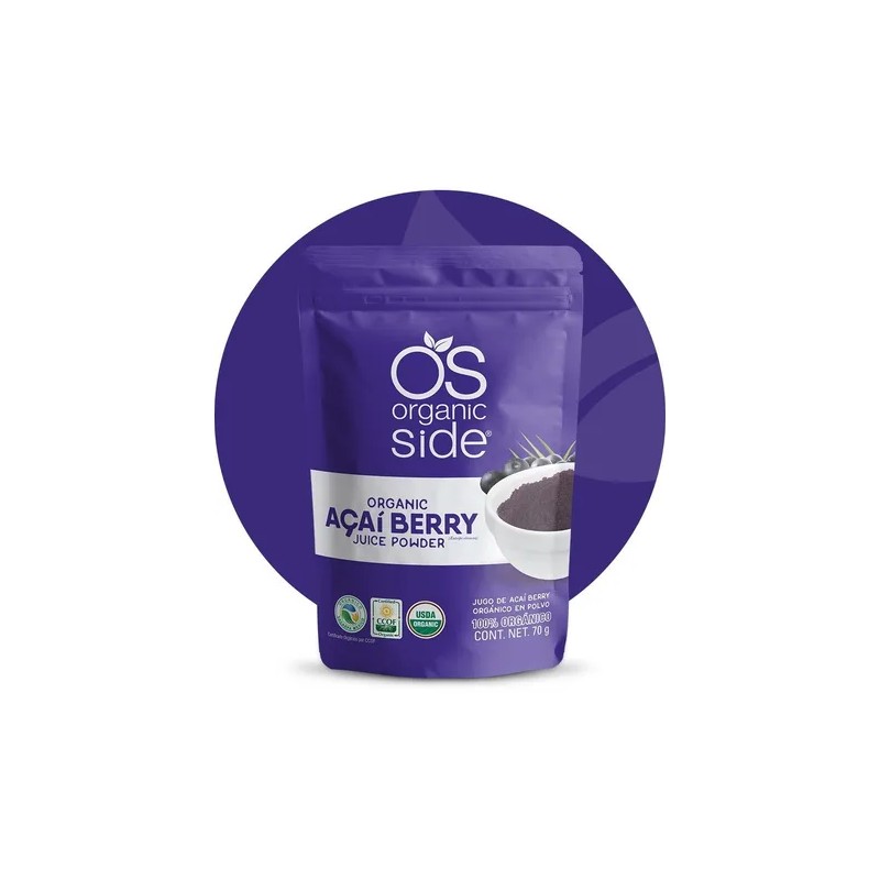Organic Side Açaí Berry Orgánico 70 G Sfn