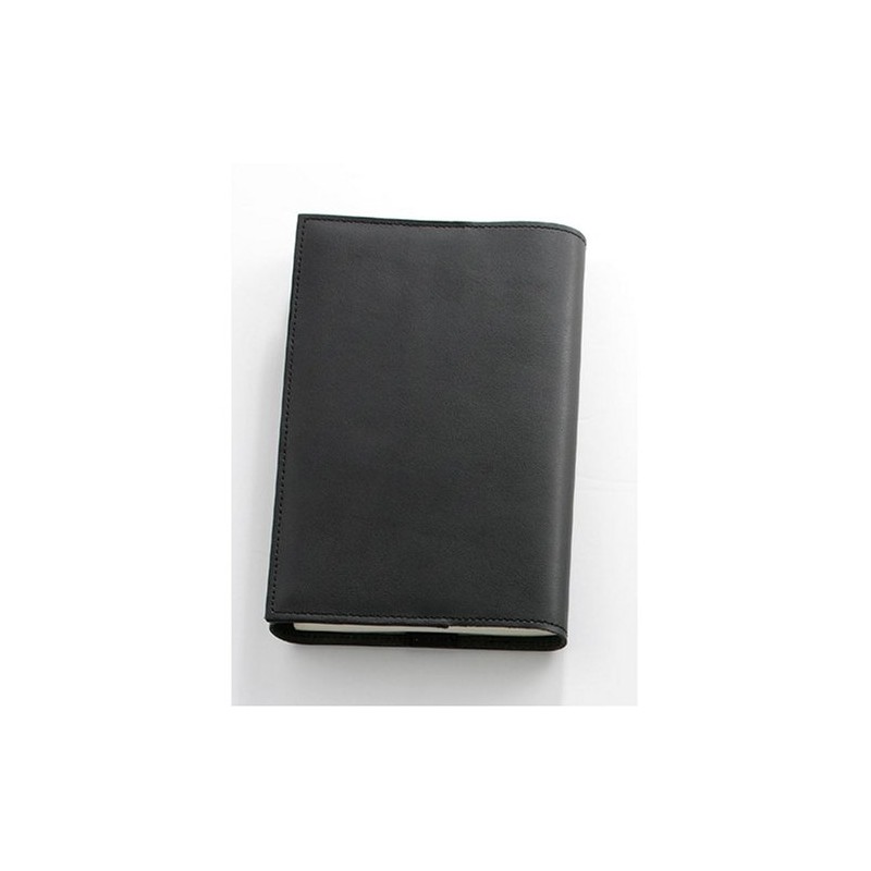 Smooth Leather (cow leather) Book Cover Bunko Size Black