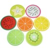 3.5” Colorful Non Slip Silicone Coasters - Non Scratch Drink