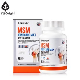 ANGET ORIGIN Enget Origin MSM Joint Care Max + Vitamin D 60 tablets x 2 / 엔젯오리진 MSM 조인트케어 맥스 + 비타민D 60정 x 2개