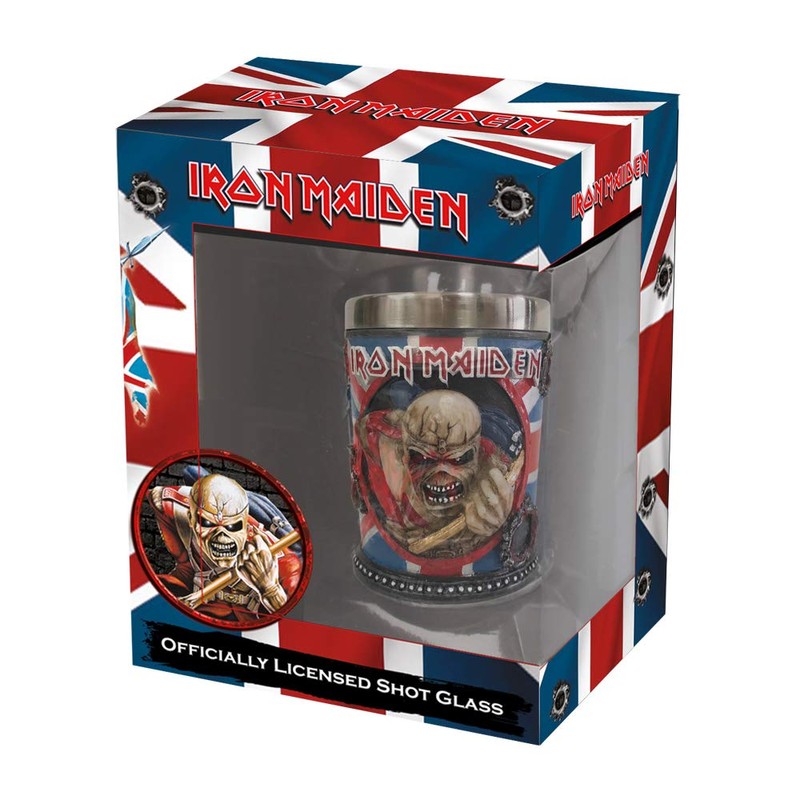 Nemesis Now B4126M8 Iron Maiden Bicchierino da liquore, 7 cm,