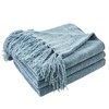 CozeCube Chenille Throw Blanket for Couch, Cozy Plush Fuzzy Decorative