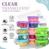 TOFLEN Reusable Small Freezer Containers 5 Oz Plastic Food Storage