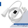 [6-Feet] On Off Switch Extension Cord, Right Angle 2-Prong Polarized