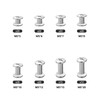 JJWNMLL 20 Sets Chicago Screw Posts, Rivet Chicago Binding Screws,