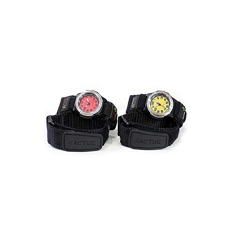 Cactus (CAC-45-M01/Black) Children's Watch, Boys and Girls, Waterproof, Velcro Nylon