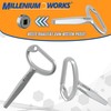 Millenium Works Conical Square Key with External Square | Square