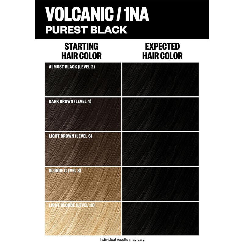 IGK Permanent Hair Dye Color Kit | 1NA Volcanic -