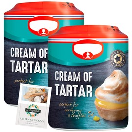 Cream of Tar Tar Bundle with Dr Oetker Cream Of Tartar 120g 2 Pack + Brightdale Kitchen Booklet