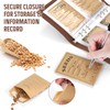 Seed Storage Organizer, Seed Packet Organizer Binder with 80Pcs Garden
