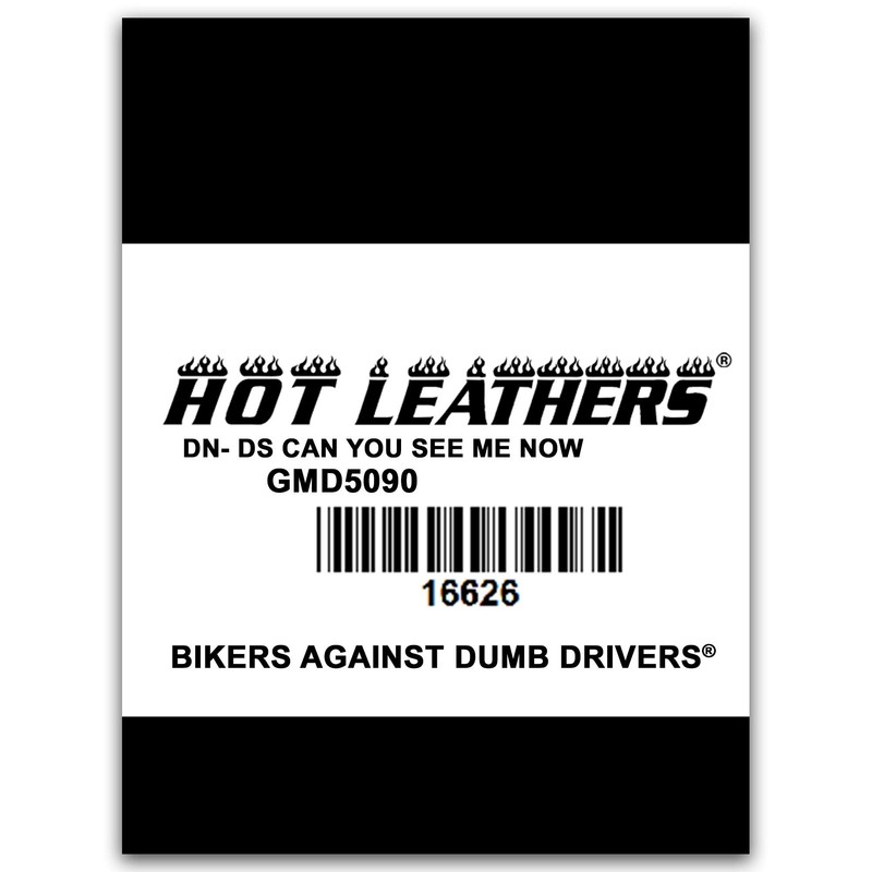 Hot Leathers Bikers Against Dumb Drivers Sleeveless Denium Shirt (Safety
