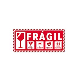 150 etiquetas Frágil Chica Lineas