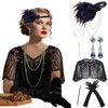 Cetarinop 1920s Gatsby Accessories Set Blue