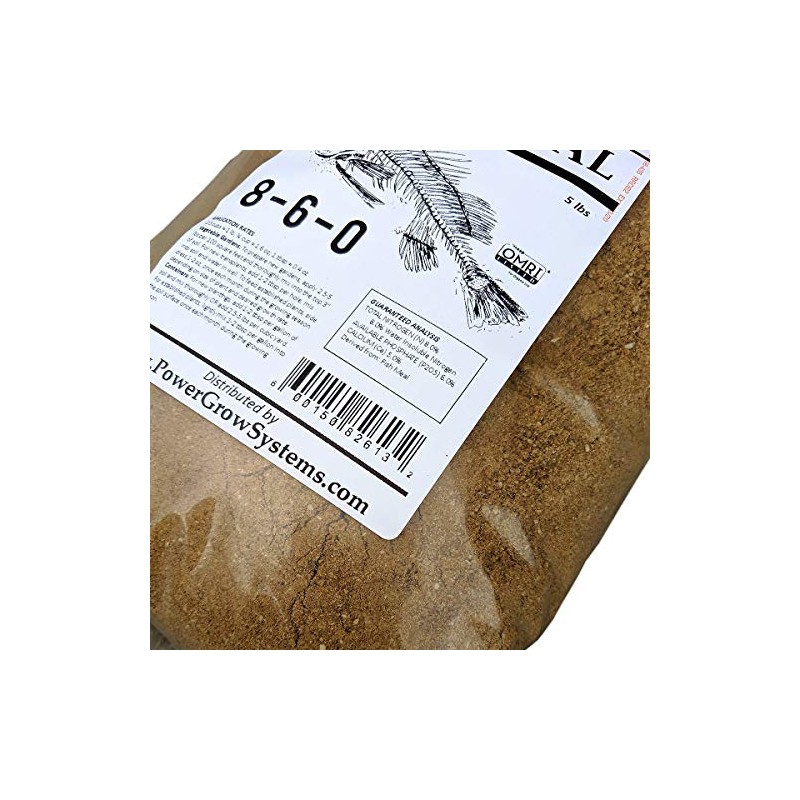 Fish Meal - Organic Fish Fertilizer 8-6-0 (5 lbs)