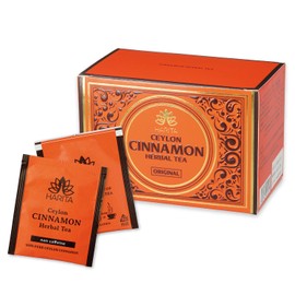 Harita Cinnamon Tea Decaffeinated Herbal Tea Sleep Improvement Cold Aging Care Organic, Sri Lankan Government Certified, Ceylon JAS Tea Bag (20TB), Before Sleep, HARITA