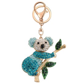 Key Chains Women Cute Keychains for Women Funny Keychain for Her Sister Girl Birthday Gift Bag Wallet Accessories (Koala Blue)