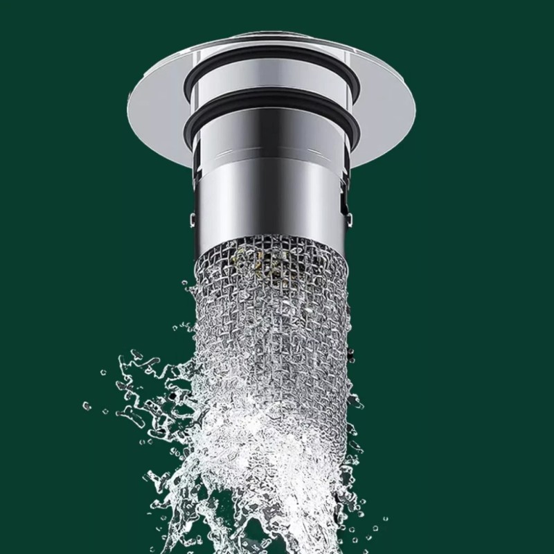 2x Bathroom Sink Stopper Hair Catcher Bathroom Pop Up Sink