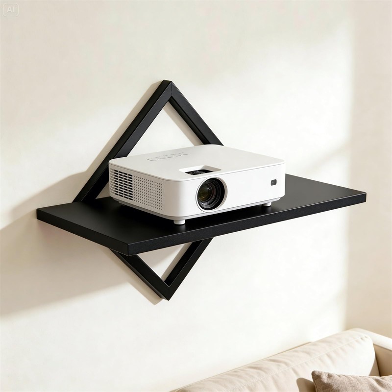 DAWASAPAT Projector Shelf for Wall Mount, 14.97" x 7.87" Floating