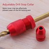 Adjustable Drill Stop Collar, Aluminum Alloy Wood Drill Bit Depth