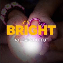LUXPRO - 40 Lumen LED Colorful Mini Flashlight - Features Aircraft-Grade Aluminum - Cute & Convenient Sized Flashlight with Wrist Lanyard - Batteries Included - 6 Pack