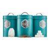 Cooks Professional 3 Piece Tea Coffee Sugar Cannister Set |