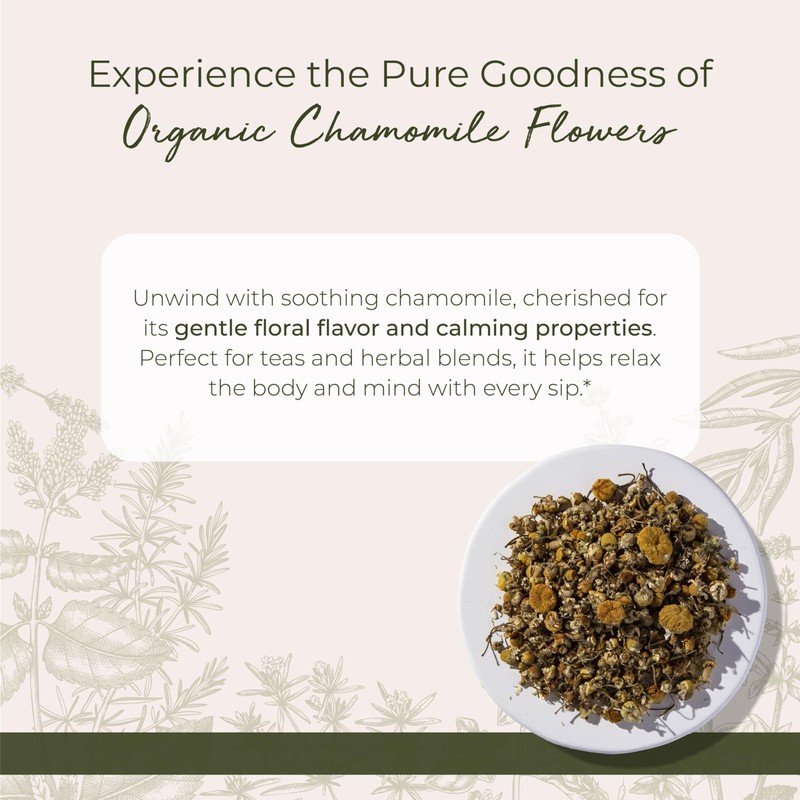 Starwest Botanicals Organic Chamomile Flowers Whole - Dried Loose Leaf