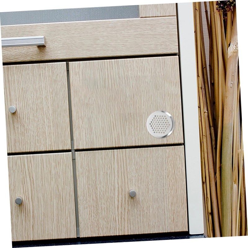 NOLITOY 20pcs Round Stainless Steel Air Vents for Cabinets and