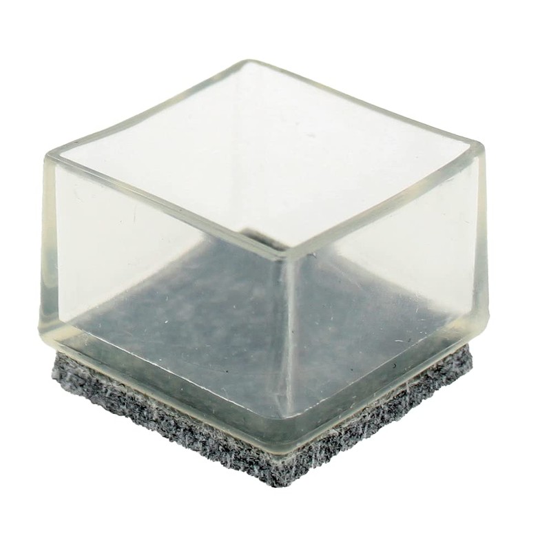 Lifeswonderful - Transparent Clear Flexible Square Feet with Felt Pad