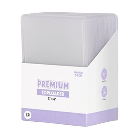 Mandu Deco Toploaders para tarjetas fotográficas de álbum Kpop o tarjetas comerciales, 7.62 x 10.16 cm (paquete de 25)