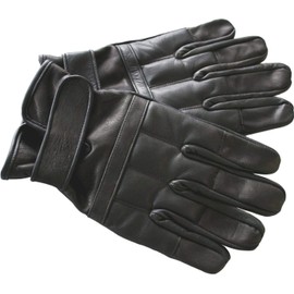 normani Quartz Leather Gloves Made of Cowhide Leather and Quartz Sand - High Impact Force, Dark Black