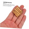 SHINEOFI 24pcs Ring Wood Wooden Jewelry Ring Making Wooden Carving